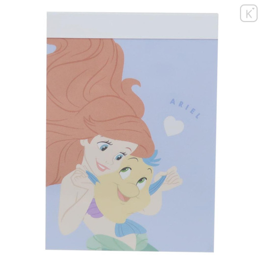 Japan Disney Mini Notepad - Ariel & Flounder / Hug - 1