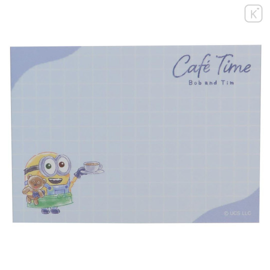 Japan Minions Mini Notepad - Bob / Cafe Time - 3