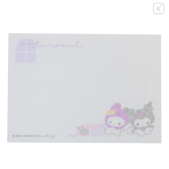 Japan Sanrio Mini Notepad - Kuromi / Room - 3