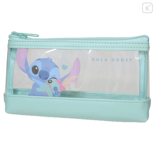 Japan Disney Clear Pen Case - Lilo & Stitch / Hug - 1
