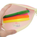 Japan Crayon Shin-chan Triangular Pen Case - Matte Pink - 3