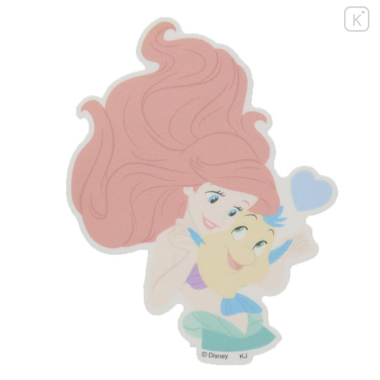 Japan Disney Vinyl Sticker - Ariel & Flounder / Hug - 1