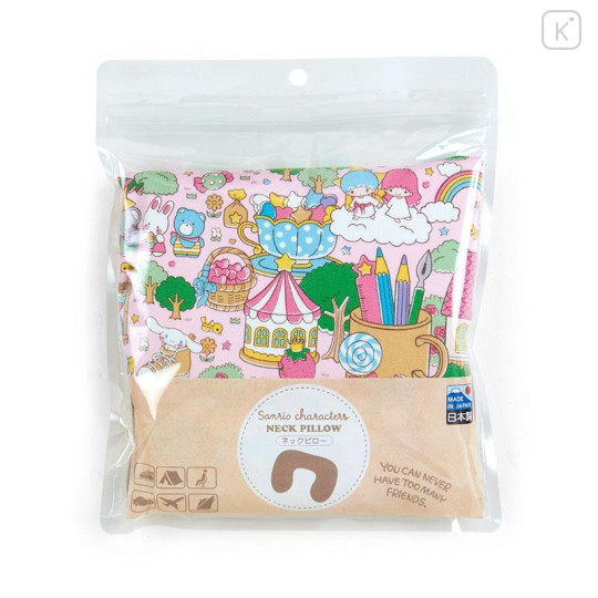Japan Sanrio Neck Pillow - Peach Pink - 4
