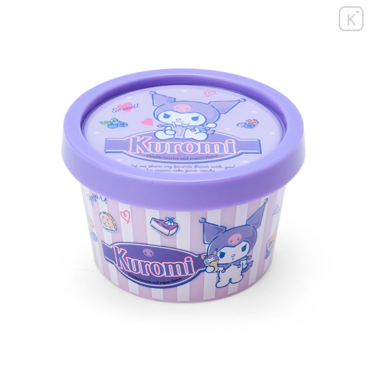 Japan Sanrio Cup Ice Cream Accessory Case - Kuromi - 1