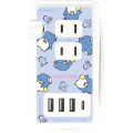 Japan Sanrio Tabletop Power Strip with Usb & Usb-C Ports - Tuxedosam - 1