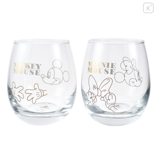 Japan Disney Store Glasses Pair Set - Mickey & Minnie - 2