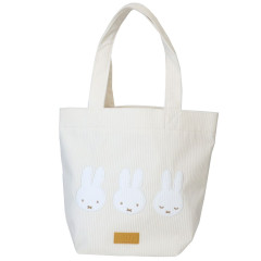 Japan Miffy Mini Tote Bag - White / Fluffy