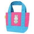 Japan Miffy Embroidery Mini Tote Bag - Blue & Pink - 1