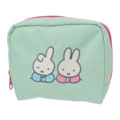 Japan Miffy Embroidery Pouch - Blue & Green