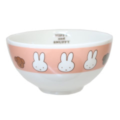 Japan Miffy Porcelain Rice Bowl - Light Orange
