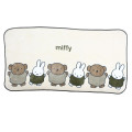 Japan Miffy Long Blanket - Boris Bear / Beige White - 1