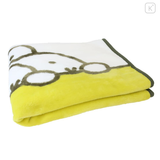 Japan Miffy Long Blanket - Yellow & White - 3