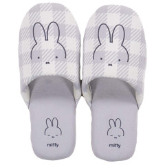 Japan Miffy Room Slippers - Light Grey