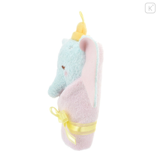 Japan Disney Store Fluffy Plush Keychain - Dumbo / Baby Swaddles Okurumi - 2