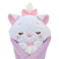 Japan Disney Store Fluffy Plush Keychain - Marie Cat / Baby Swaddles Okurumi - 7