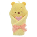 Japan Disney Store Fluffy Plush Keychain - Pooh : Baby Swaddles Okurumi - 1