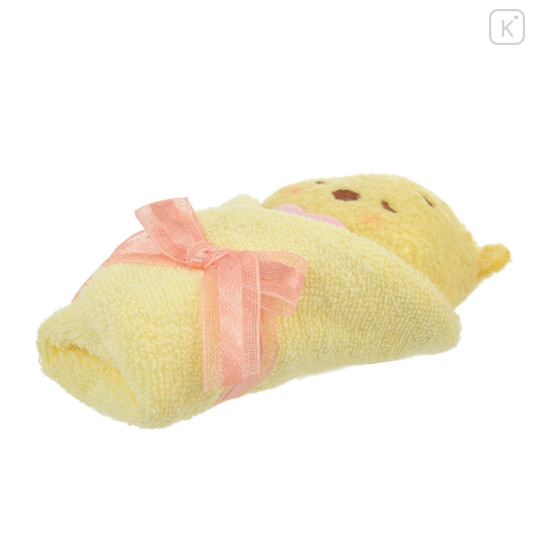 Japan Disney Store Fluffy Plush Keychain - Pooh : Baby Swaddles Okurumi - 5