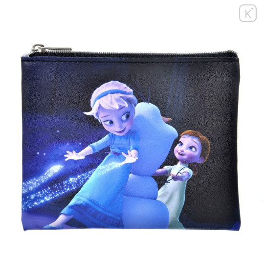 Japan Disney Store Mini Flat Pouch - Anna & Elsa - 1