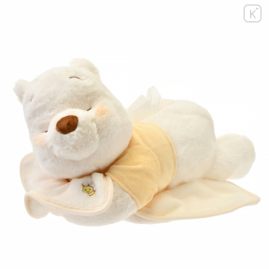 Japan Disney Store Tissue Box Cover Plush - Pooh / White Pooh - 2