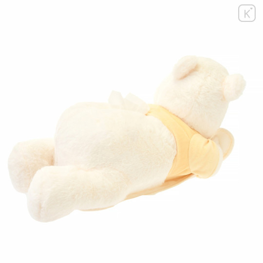 Japan Disney Store Tissue Box Cover Plush - Pooh / White Pooh - 4