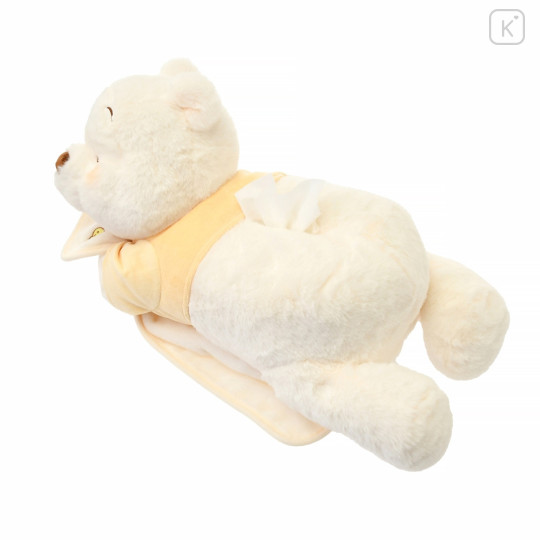 Japan Disney Store Tissue Box Cover Plush - Pooh / White Pooh - 5