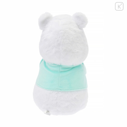 Japan Disney Store Fluffy Plush Keychain - Pooh / White Pooh Hug - 3