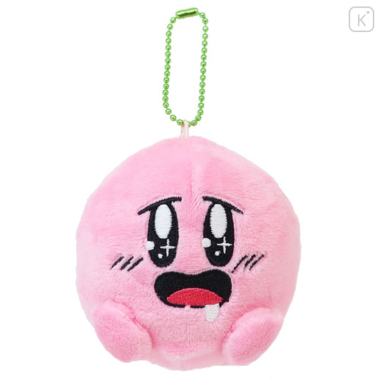 Japan Kirby Plush Keychain - Hungry Eyes - 1
