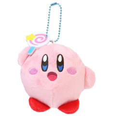 Japan Kirby Plush Keychain - Lollipop