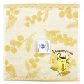 Japan Sanrio Embroidered Towel Handkerchief - Pompompurin / Bloom - 1