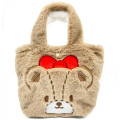 Japan Sanrio Fluffy Mini Hand Bag - Hello Kitty & Bear - 2