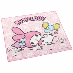 Japan Sanrio Lunch Cloth - My Melody / Pink Flower Field