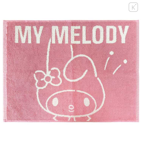 Japan Sanrio Yarn Dyed Jacquard Mat - My Melody / Pink & White - 1