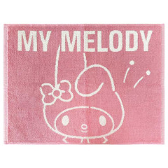 Japan Sanrio Yarn Dyed Jacquard Mat - My Melody / Pink & White