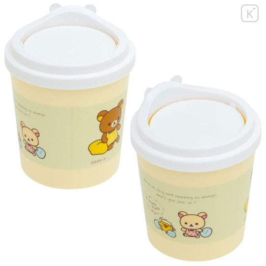 Japan San-X Mini Desk Organizer Trash Can - Happy Life with Rilakkuma A - 2