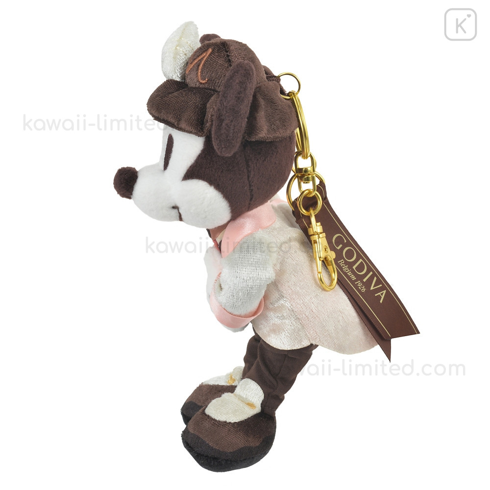 GODIVA 　ミッキーぬいぐるみ&ブラッシュキーチェーン Japan Disney Store Plush Keychain - Mickey : Godiva