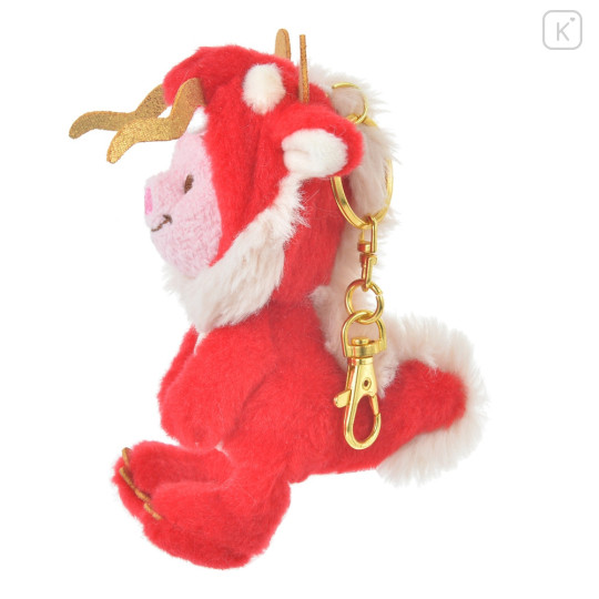 Japan Disney Store Plush Keychain - Piglet : 2024 Year of Dragon - 2