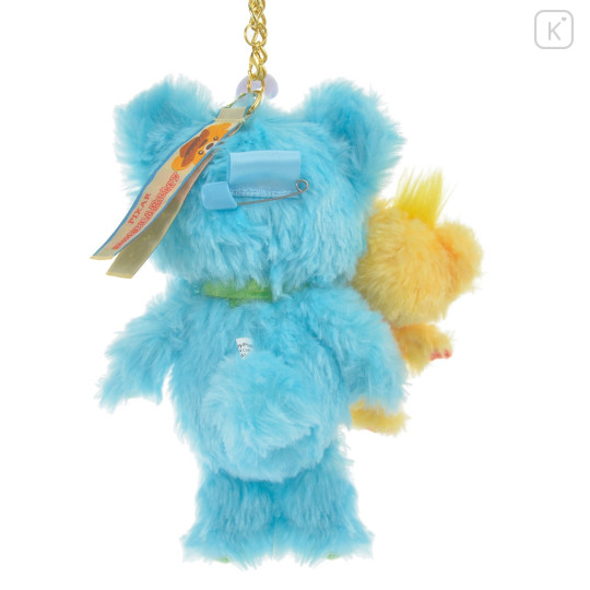 Japan Disney Store UniBearsity Plush Keychain - Ducky & Bunny - 3