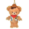 Japan Disney UniBearsity Plush Keychain - Woody - 1