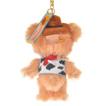 Japan Disney UniBearsity Plush Keychain - Woody - 3