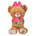 Japan Disney Store UniBearsity Plush - Pudding : Pink Bouquet Valentine - 5