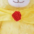 Japan Disney Store UniBearsity Plush Toy - Belle's UniBEARsity : Rouge Rose - 5