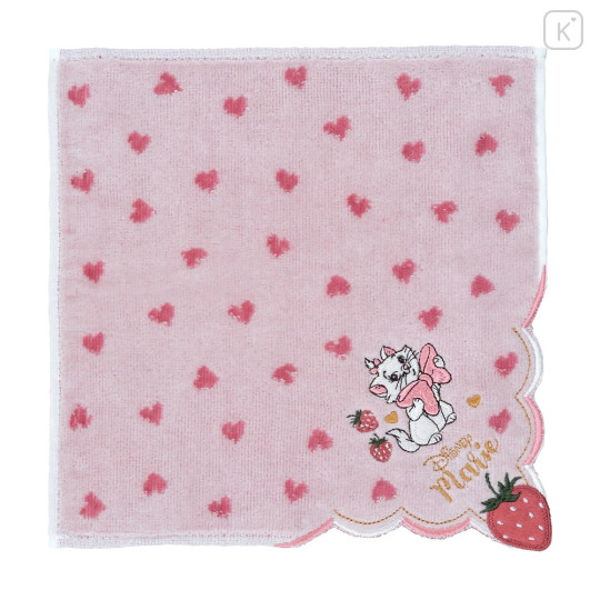 Japan Disney Store Towel Handkerchief - Marie : Love Strawberry - 1