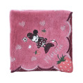 Japan Disney Store Towel Handkerchief - Minnie Mouse : Love Strawberry - 3