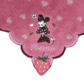 Japan Disney Store Towel Handkerchief - Minnie Mouse : Love Strawberry - 4