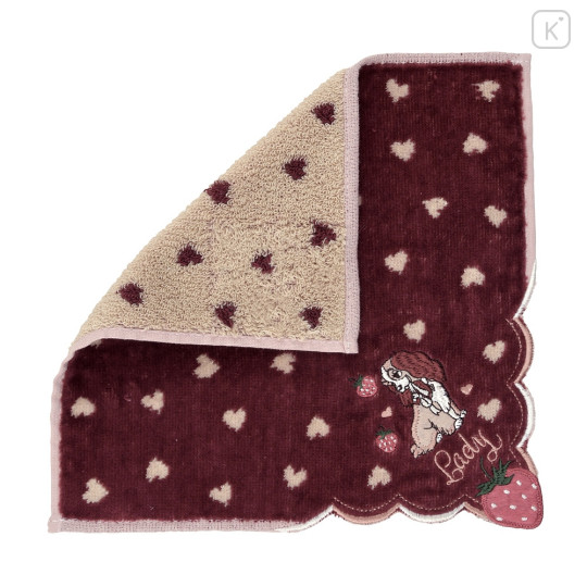 Japan Disney Store Towel Handkerchief - Lady : Love Strawberry - 2