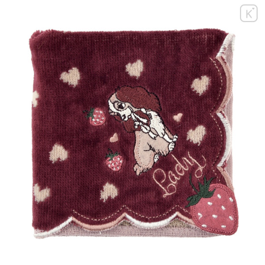 Japan Disney Store Towel Handkerchief - Lady : Love Strawberry - 3