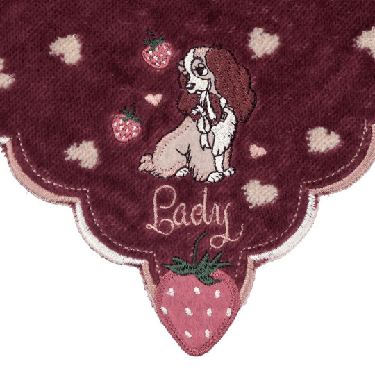 Japan Disney Store Towel Handkerchief - Lady : Love Strawberry - 4