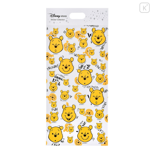 Japan Disney Store Sticker - Pooh / Funny Face - 1