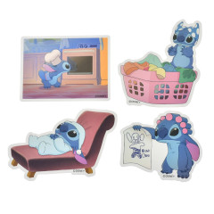 Japan Disney Store Die-cut Sticker Collection - Stitch / Movie Scene