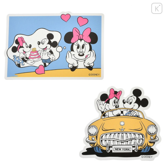 Japan Disney Store Die-cut Sticker Collection - Mickey Mouse & Minnie Mouse / Retro - 4